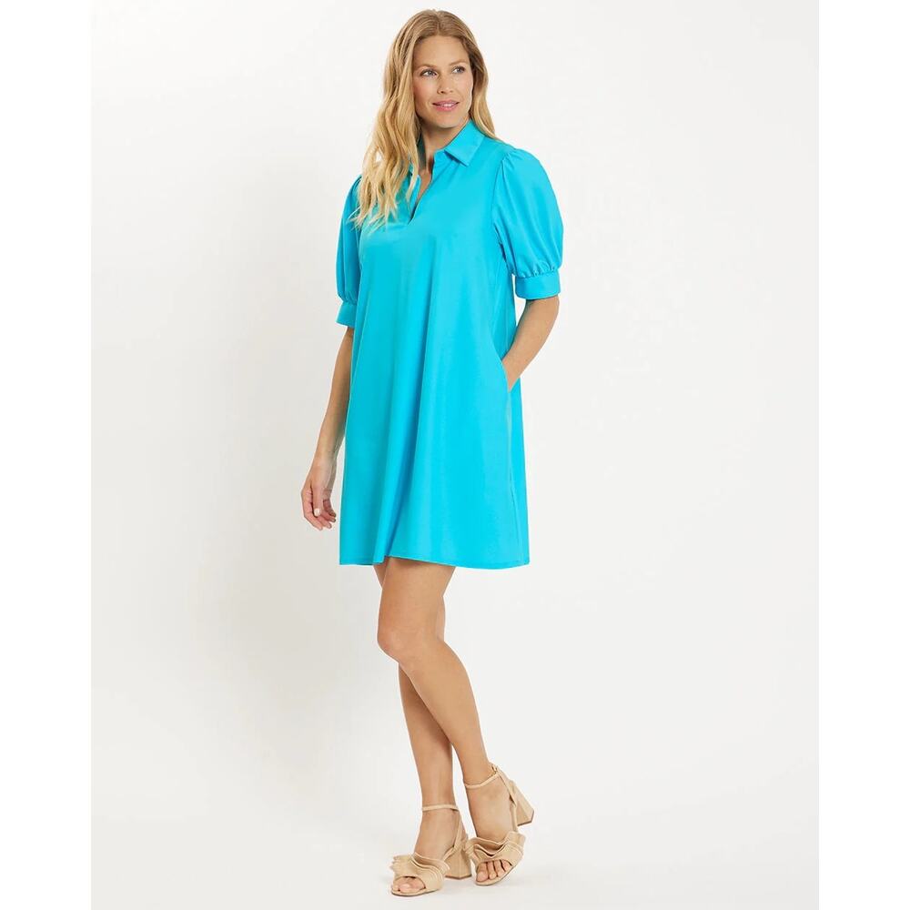 JUDE CONNALLY EMERSON DRESS - AQUA NWT SIZE S - Picture 2 of 11